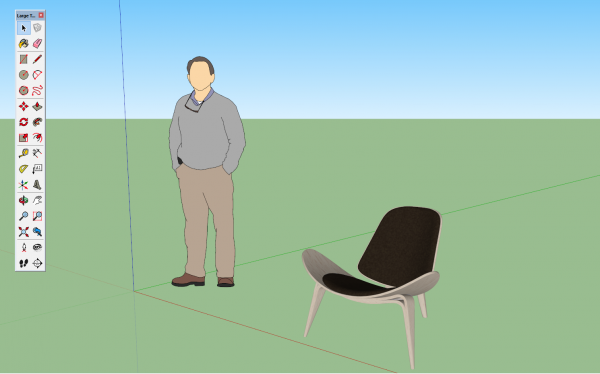 chaise ch07 sketchup