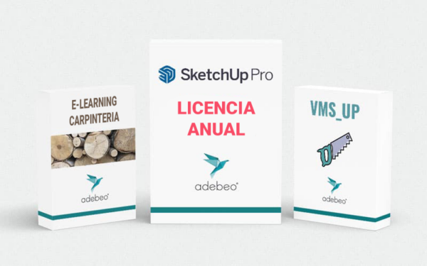 Pack Anual SketchUp Pro + E-learning Carpinteria