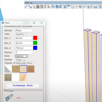 CREAR UNA PIEZA CON EL PLUGIN VMS_UP PARA SKETCHUP