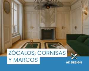 Crear zócalos, cornisas y marcos